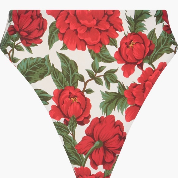 VNWT YB Swim Floral Red Rose Gianna Bottom - Size XS -- MSRP $42 - Picture 3 of 3